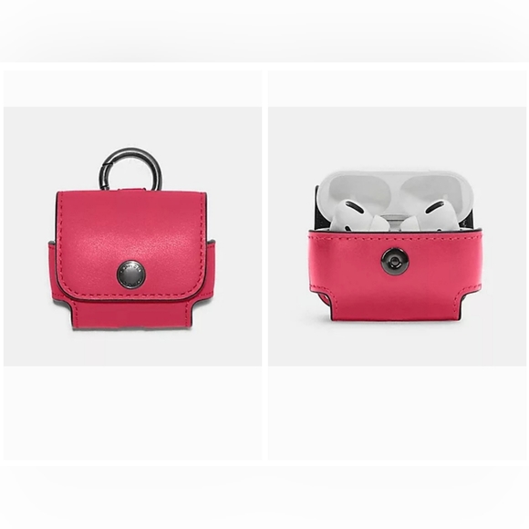 Coach Other - NEW Coach Pink Wireless Earbud Case